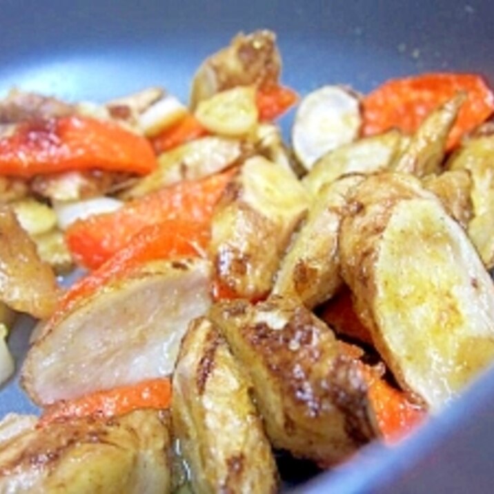 ごぼうとにんじんのカレー風味☆